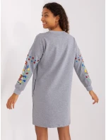 RV SK 8979 šaty.94P šedá RV SK 8979 šaty.94P šedá