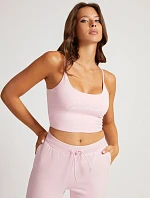 Dámský crop top O1BA10KASI1 - G6S4 - Pastelově růžová - Guess