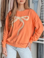 Dámská oversize mikina SOFTTIE oranžová FashionStreet BY1378 Dámská oversize mikina SOFTTIE oranžová FashionStreet BY1378