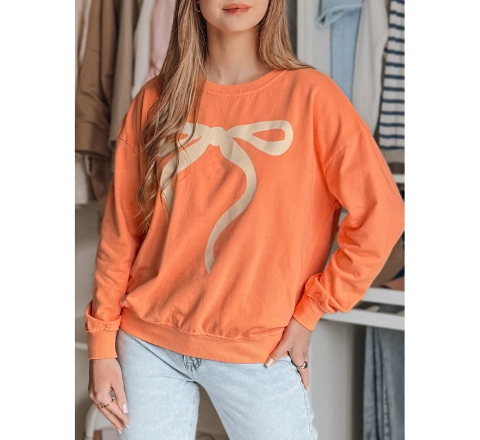 Dámská oversize mikina SOFTTIE oranžová FashionStreet BY1378 Dámská oversize mikina SOFTTIE oranžová FashionStreet BY1378