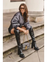 Kožené Koky  Na Sloupku Černé model 21633229 - Boto