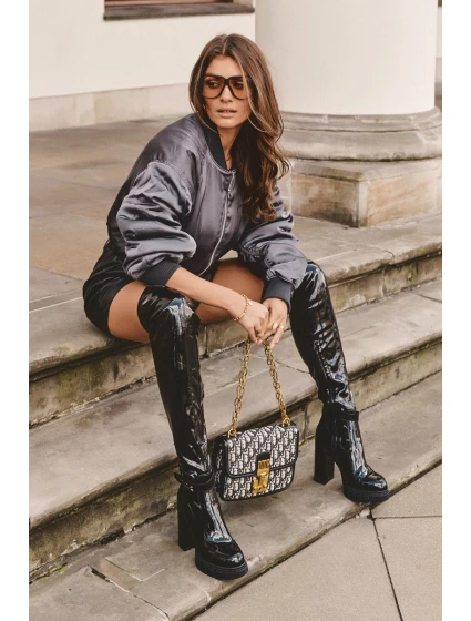 Kožené Koky  Na Sloupku Černé model 21633229 - Boto