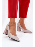 Elegantní Lodičky Na Podpatku Vinceza 62220 Šedé