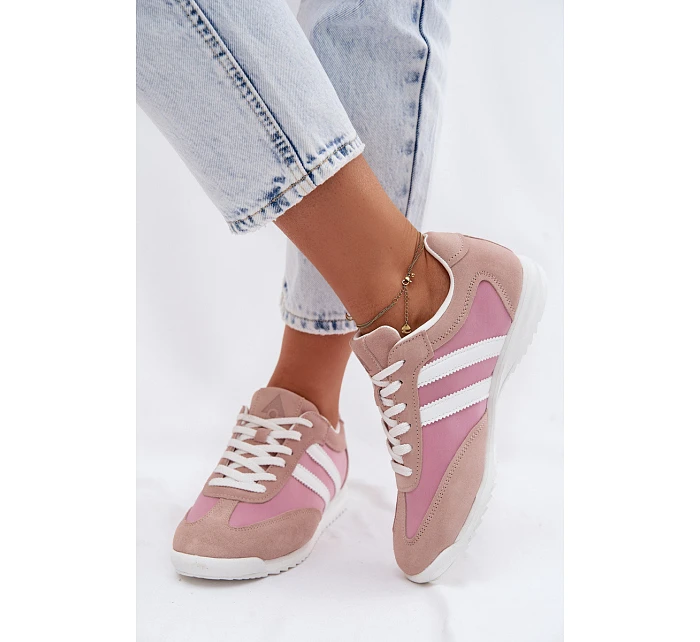 Semišové Dámské Sportovní Boty  Růžové model 22107485 - McArthur