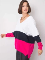 Mikina RV BL 5972.07 bílá a růžová