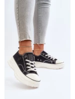 Dámské tenisky na masivní podrážce Big Star Black Dámské tenisky na masivní podrážce Big Star Black