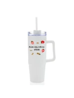 Personalizovaná termoska s průhledným víčkem s letním mixem 