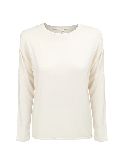 Dámské Tričko s dlouhým rukávem QS6332E-101 - Calvin Klein Dámské Tričko s dlouhým rukávem QS6332E-101 - Calvin Klein