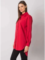 Dámská košile EM KS 005.34 Tmavě červená - Exmoda Dámská košile EM KS 005.34 Tmavě červená - Exmoda