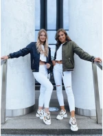 HERA FashionStreet dámský tmavě modrý bomber TY3784 HERA FashionStreet dámský tmavě modrý bomber TY3784