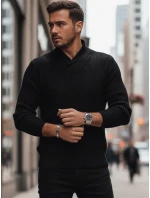 Pánský černý svetr model 21995262 - Dstreet