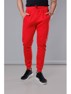 Červené pánské teplákové kalhoty (68XW01-18)