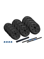 Nastavitelné bitumenové činky s konektorem 2x10 kg REBEL ACTIVE Nastavitelné bitumenové činky s konektorem 2x10 kg REBEL ACTIVE