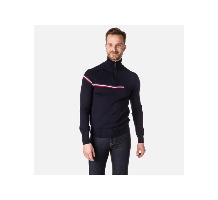 ROSSIGNOL Major 1/2 Zip pulovr námořnická modrá