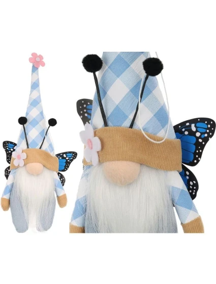 SKRZAT GNOM NIEBIESKI DEKORACJA WIOSENNA dětské model 21831305