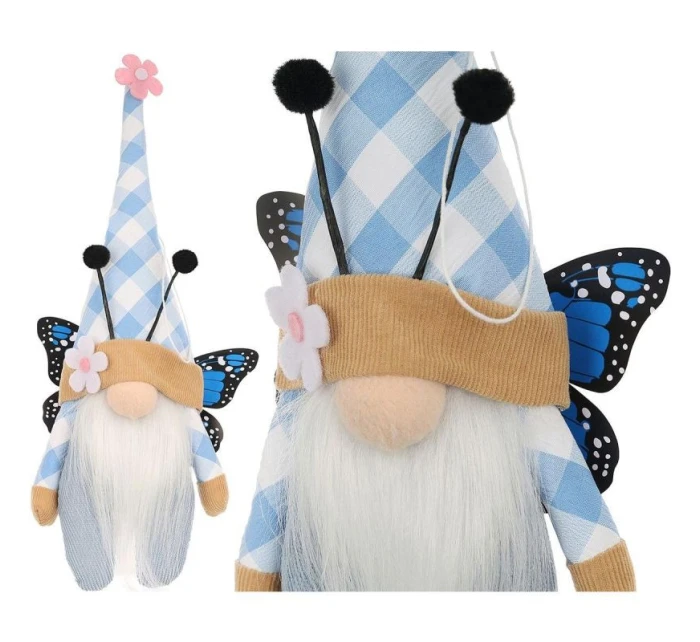 SKRZAT GNOM NIEBIESKI DEKORACJA WIOSENNA dětské model 21831305