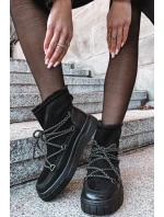 Dámské sněhule s šněrováním Černé model 21757757 - Boto Dámské sněhule s šněrováním Černé model 21757757 - Boto