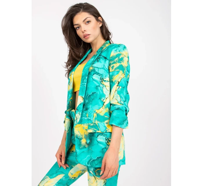 Dámské sako DHJ MA 7684A 1.22X tyrkysové