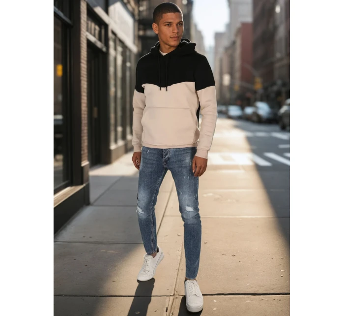 Pánská základní mikina s kapucí černá model 21985926 - Dstreet