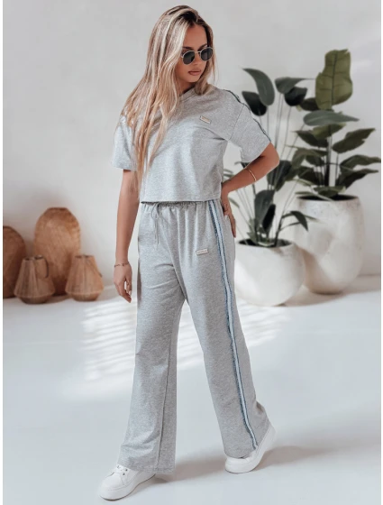 Dámská tepláková souprava oversize SPORT LIKE šedá FashionStreet AY1145