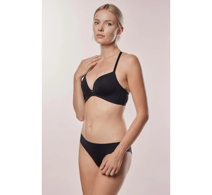 Mefemi Amelia push-up podprsenka s kosticemi Černá