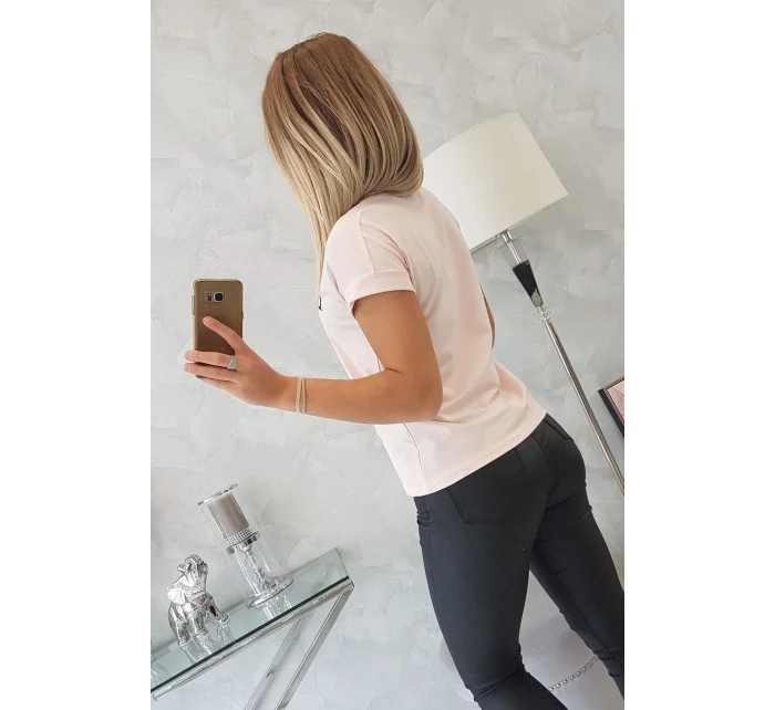 Limitovaná edice halenky pudrově růžová+černá