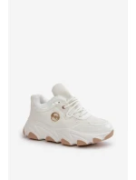 Dámské Sportovní Boty Na Šněrování Zateplené Na Platformě Bílé Verioras Dámské Sportovní Boty Na Šněrování Zateplené Na Platformě Bílé Verioras