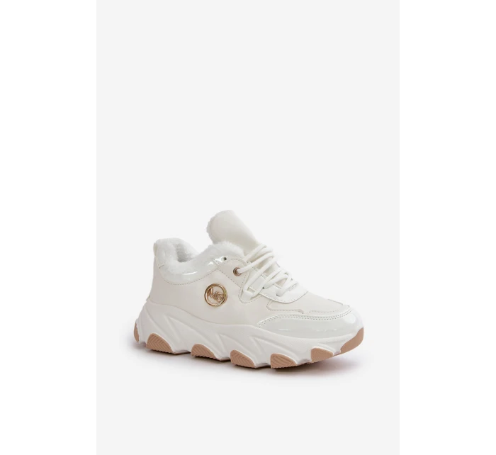 Dámské Sportovní Boty Na Šněrování Zateplené Na Platformě Bílé Verioras Dámské Sportovní Boty Na Šněrování Zateplené Na Platformě Bílé Verioras