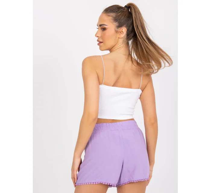 Šortky D73761M61531KA světle fialová