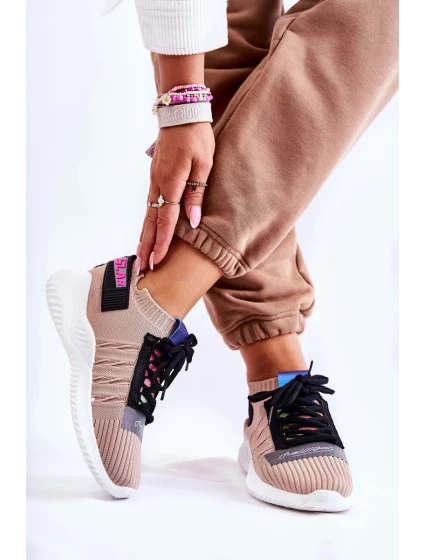 Dámská sportovní obuv nazouvací béžove Klayra Dámská sportovní obuv nazouvací béžove Klayra