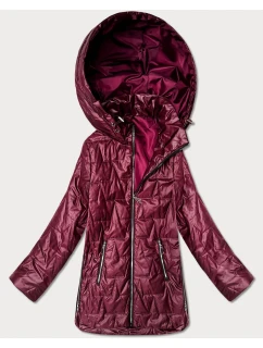 kurtka z kapturem plus size Goodlookin bordowa model 22015637 - S'WEST