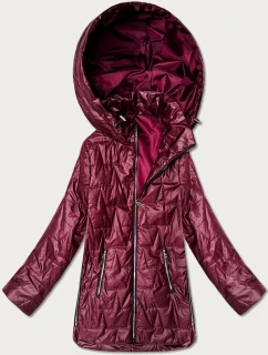 kurtka z kapturem plus size Goodlookin bordowa model 22015637 - S'WEST