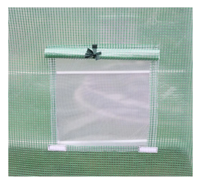 SKLENÍK ZAHRADNÍ TUNEL 200X300X200CM PE KONSTRUKCE ZELENÁ OCEL