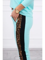 Mátová sada s leopardím potiskem