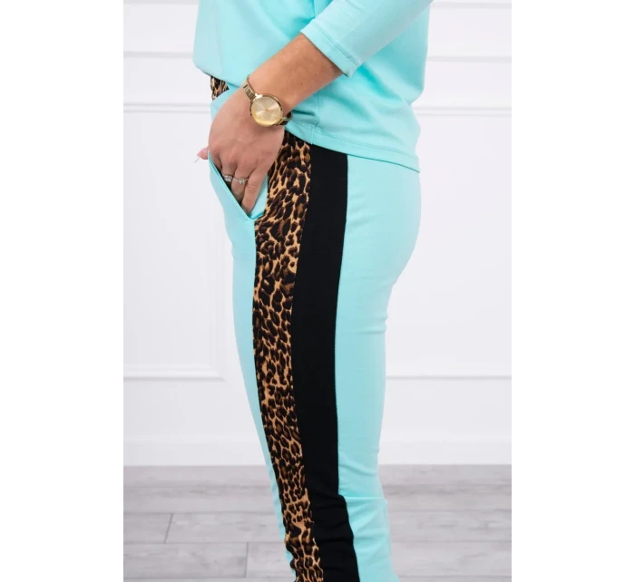 Mátová sada s leopardím potiskem