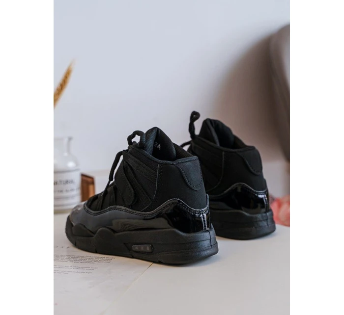 Dětské sportovní šněrovací boty černé model 21634805 - Boto