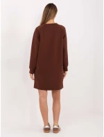 Sukienka MJ SK model 21782459 brązowy - FPrice Sukienka MJ SK model 21782459 brązowy - FPrice