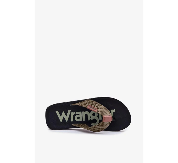 Pánské žabky WRANGLER ZANE FLIPFLOP MEN LOW – zelené