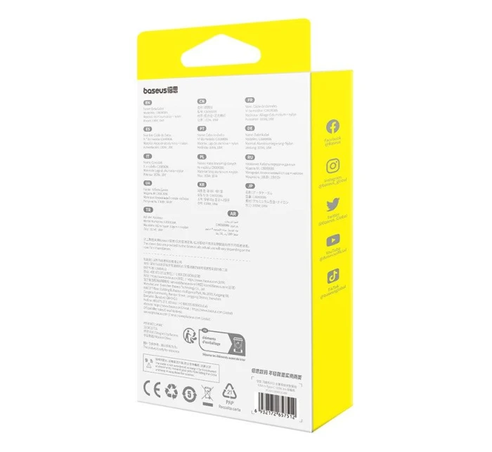 Baseus Flash 2 USB-USB C kabel 100W 1m (černý)