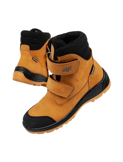 Dětská obuv model 17068068 hnědá - 4F Dětská obuv model 17068068 hnědá - 4F