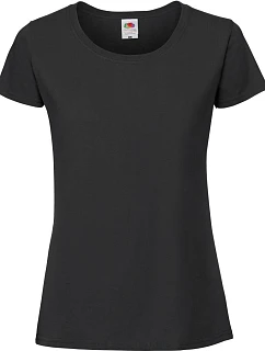 Fruit of the Loom Lady-Fit Iconic 195 T Dámské tričko z těžké bavlny 16.1424 black