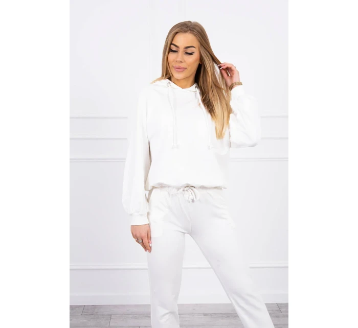 Tepláková souprava s kapucí ecru Tepláková souprava s kapucí ecru