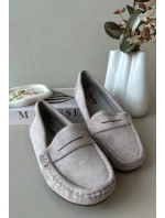 Dámské semišové mokasíny fialové model 21659341 - Boto Dámské semišové mokasíny fialové model 21659341 - Boto