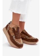 Dámské Semišové Tenisky Big Star OO274A313 HI-POLY SYSTEM Hnědé Leopardí Dámské Semišové Tenisky Big Star OO274A313 HI-POLY SYSTEM Hnědé Leopardí