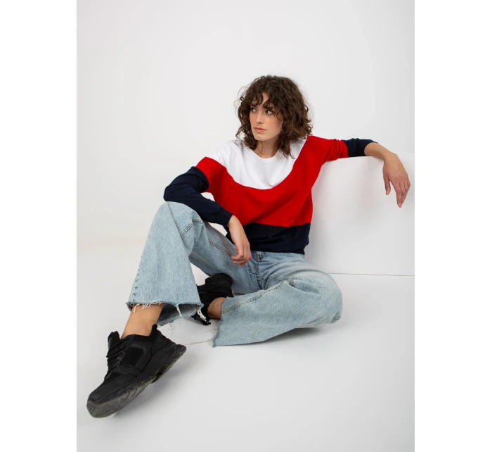 Mikina RV BL 8430.61P bílá a tmavě modrá