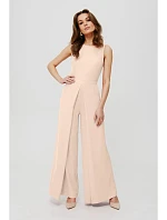 K184 Kombinéza se širokými nohavicemi - krémová