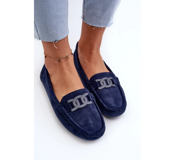 Dámské módní semišové mokasíny tmavě modrá Rabell Dámské módní semišové mokasíny tmavě modrá Rabell