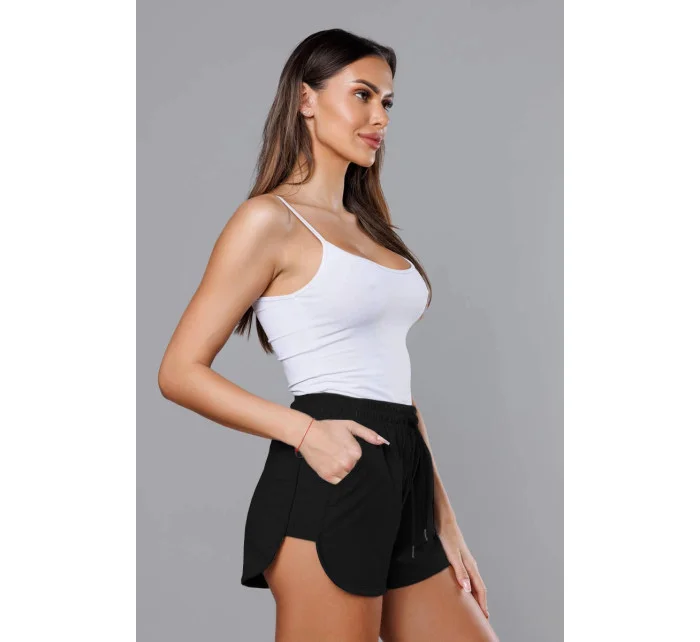 Černé dámské sportovní šortky (8K951-3) Černé dámské sportovní šortky (8K951-3)
