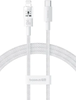Baseus Gem USB C-IP kabel 20W 1m (bílý)