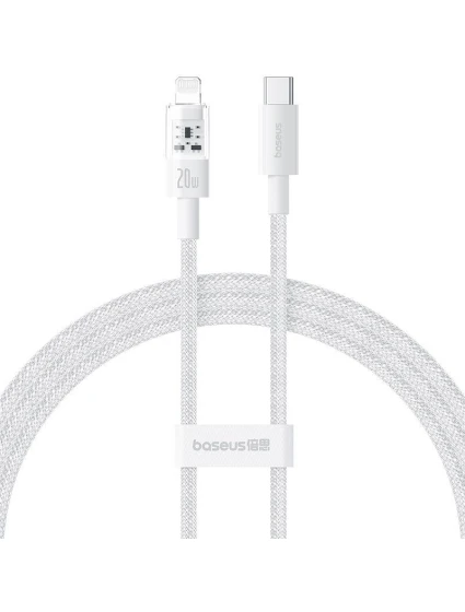 Baseus Gem USB C-IP kabel 20W 1m (bílý)